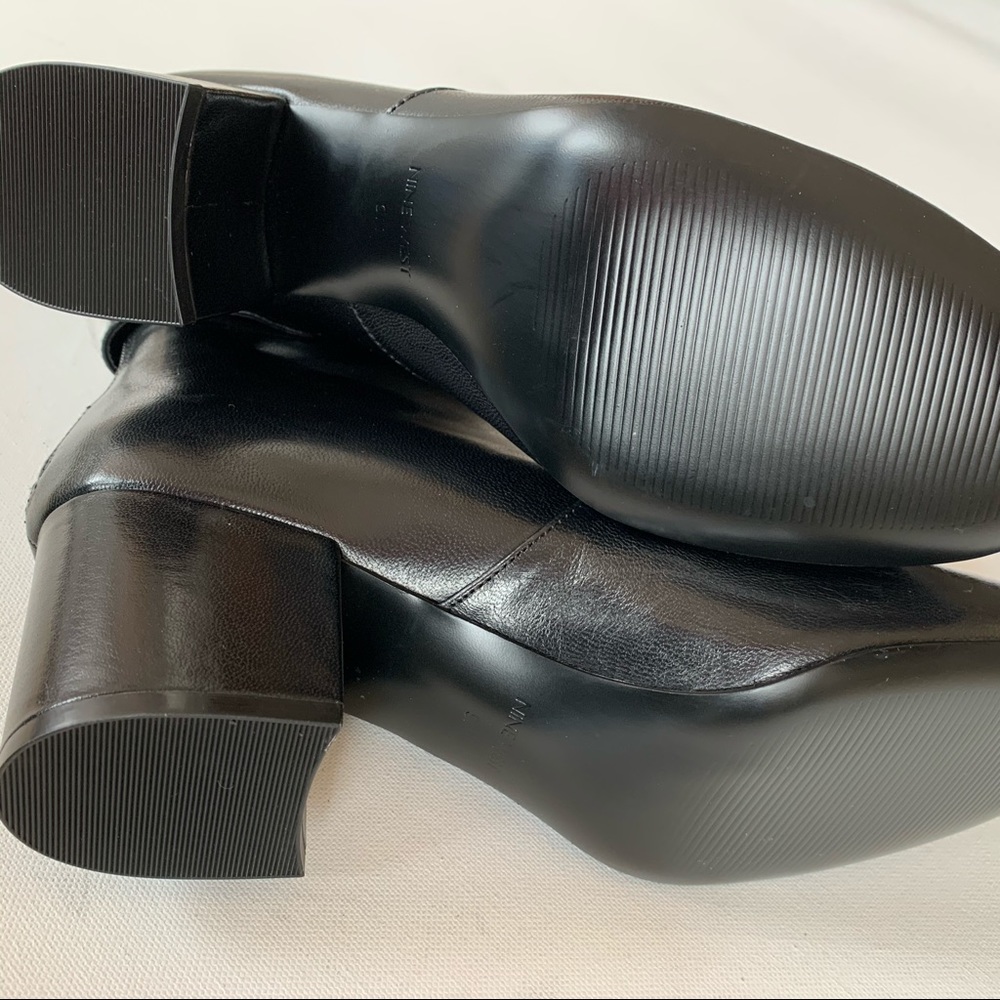 Nine West Quarryn black leather ankle bootie size9 - Picture 7 of 8